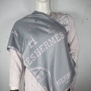 Hermes Stole Shawl Wrap 65% Cashmere 35% Silk Multicolor Used
